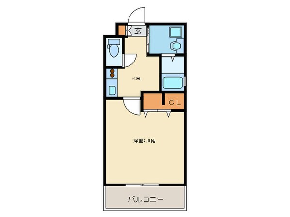 エンクレスト県庁前(409)の物件間取画像